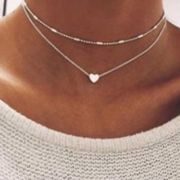 Jewelry - 3 for $25 * 🛍 Two Layer Heart Necklace
